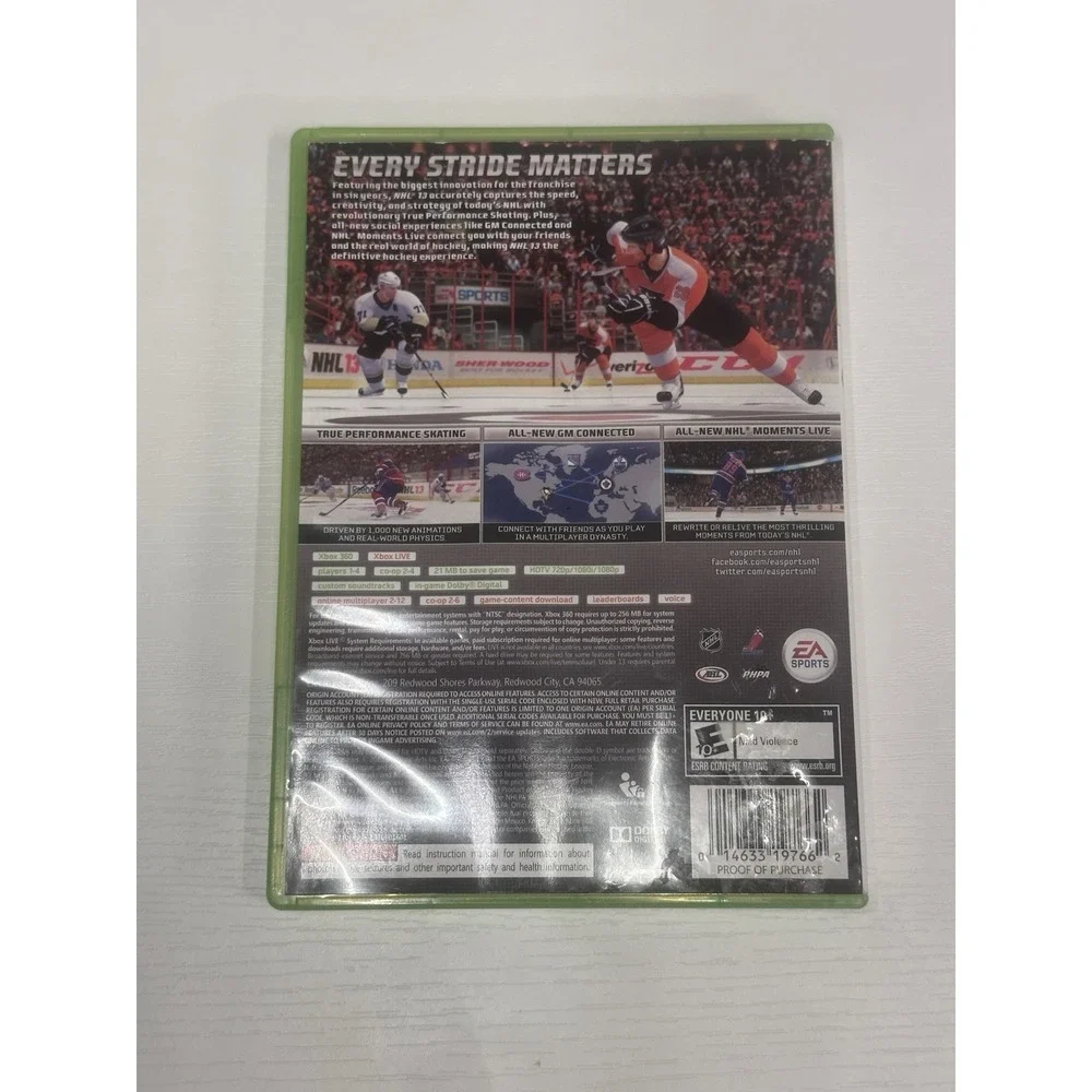NHL 13 Xbox 360 Complete CIB EA Sports